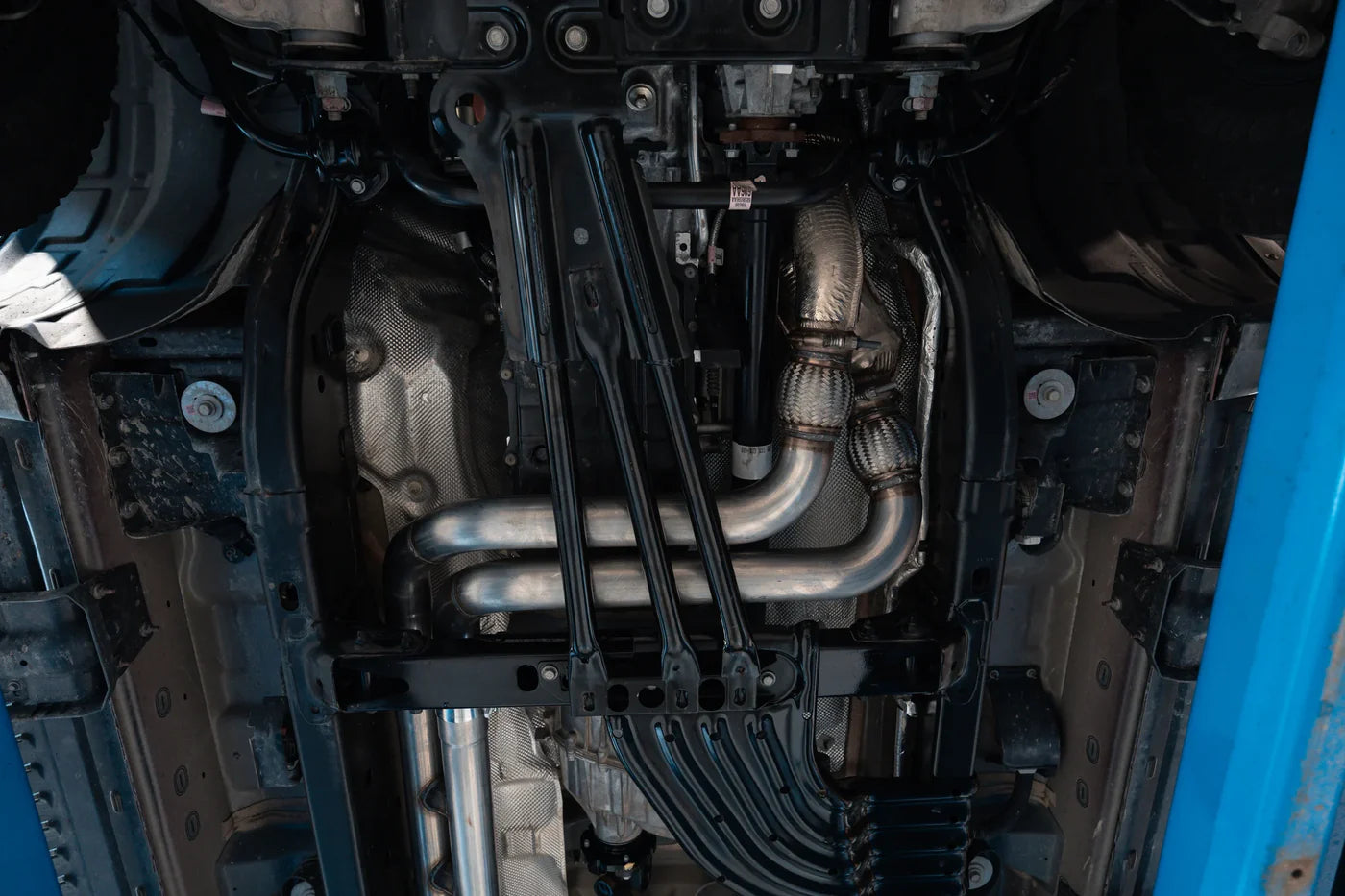 MBRP Armor Pro 3-Inch Cat-Back Dual Split Rear with Carbon Fiber Tips 2025-UP Ram 1500 RHO 3.0L