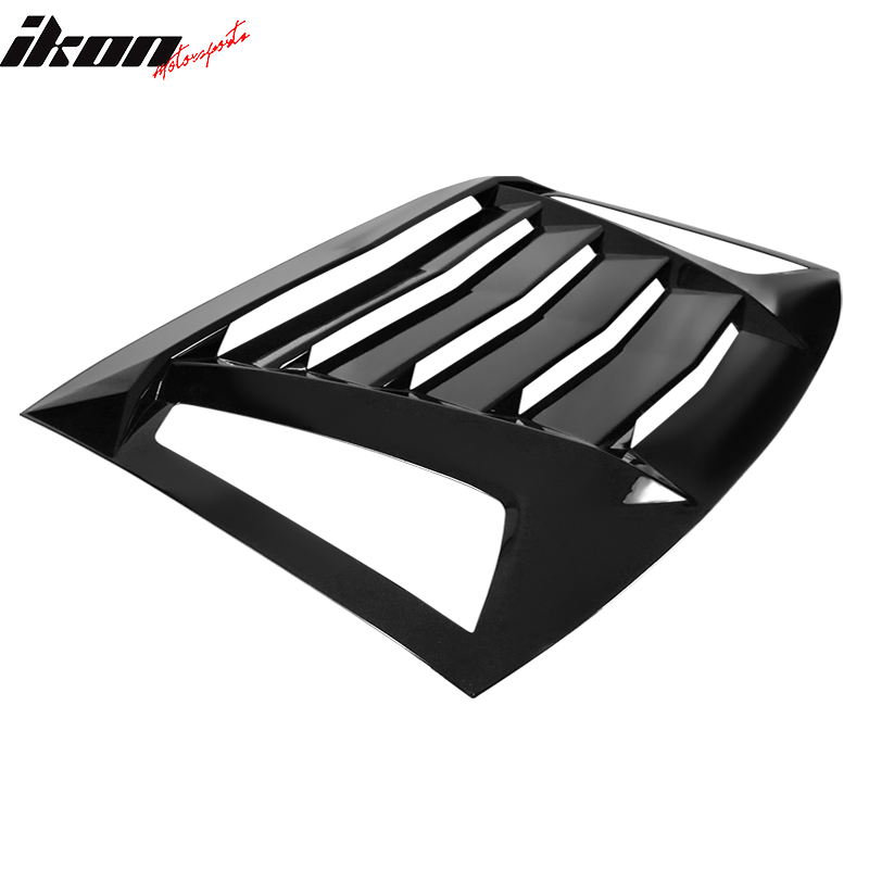 Ikon Motorsports 2008-2023 Dodge Challenger Rear Window Scoop Louver Vent