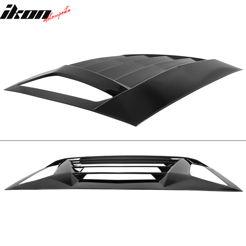 Ikon Motorsports 2008-2023 Dodge Challenger Rear Window Scoop Louver Vent