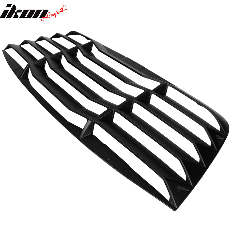 Ikon Motorsports 2008-2023 Dodge Challenger Rear Window Scoop Louver Vent