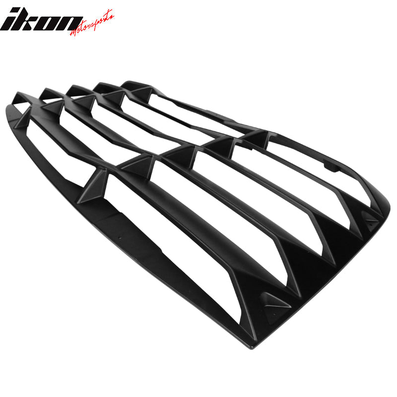 Ikon Motorsports 2008-2023 Dodge Challenger Rear Window Scoop Louver Vent