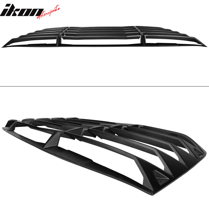 Ikon Motorsports 2008-2023 Dodge Challenger Rear Window Scoop Louver Vent