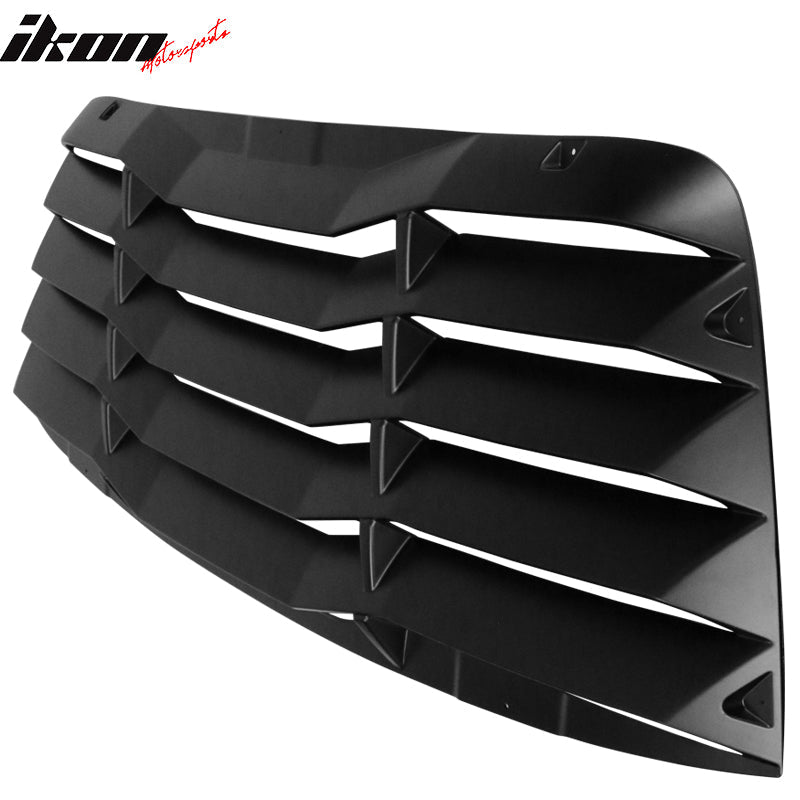 Ikon Motorsports 2008-2023 Dodge Challenger Rear Window Scoop Louver Vent