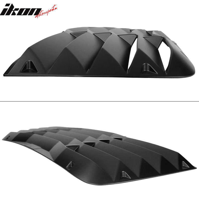 Ikon Motorsports 2008-2023 Dodge Challenger Rear Window Scoop Louver Vent