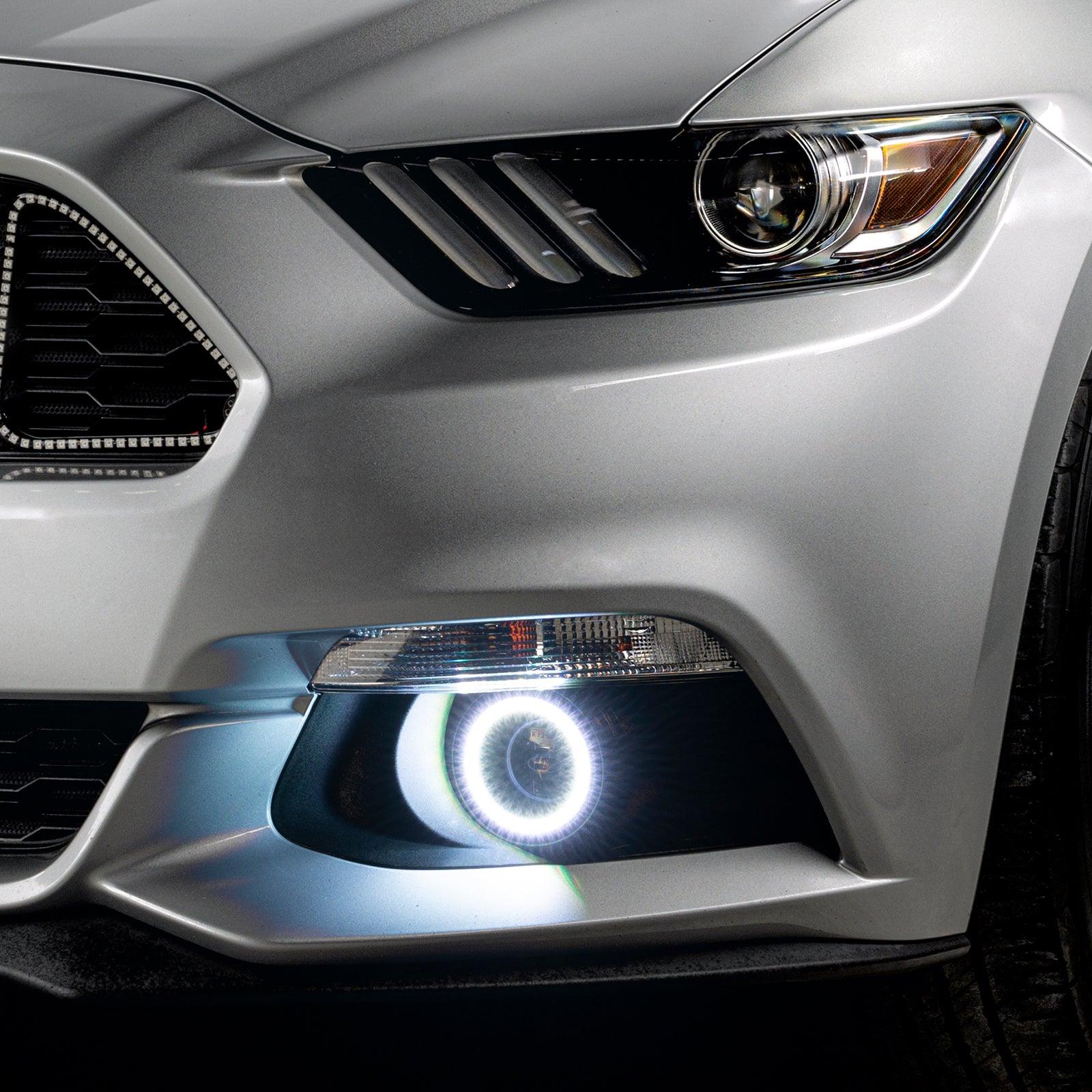 ORACLE Lighting 2015-2017 Ford Mustang Dynamic ColorSHIFT RGB+A Projector Surface Mount Fog Light Halo Kit