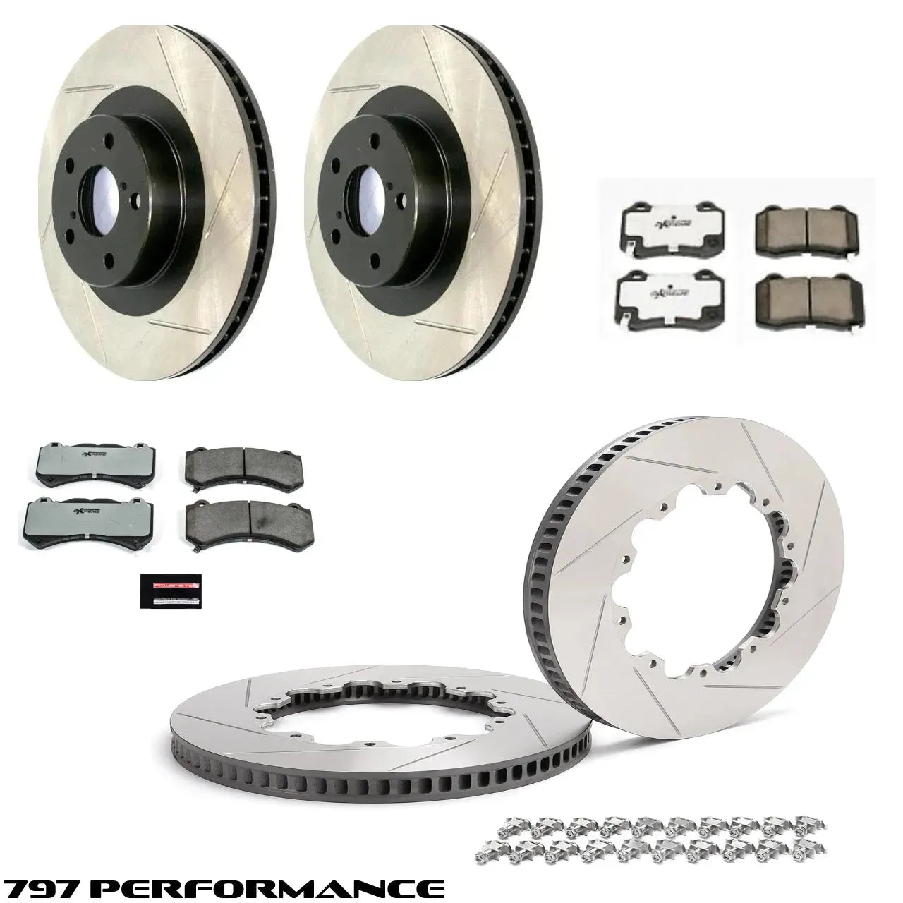 2015-2023 Dodge Charger / Challenger SRT Hellcat / Scatpack - Paragon Front and Stoptech Rear Rotor Package