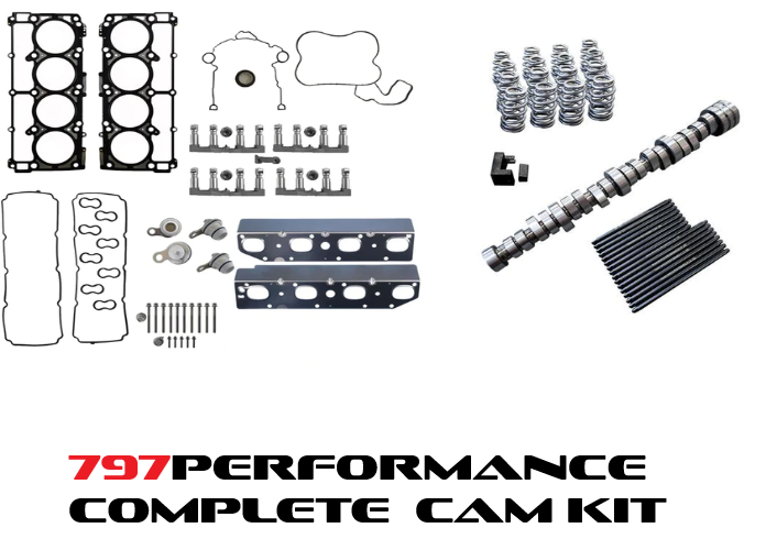 797 Performance VVT 5.7 & 6.4 Hemi Complete NSR / Low Lift Camshaft Kit With MDS Delete & Gaskets, Cam