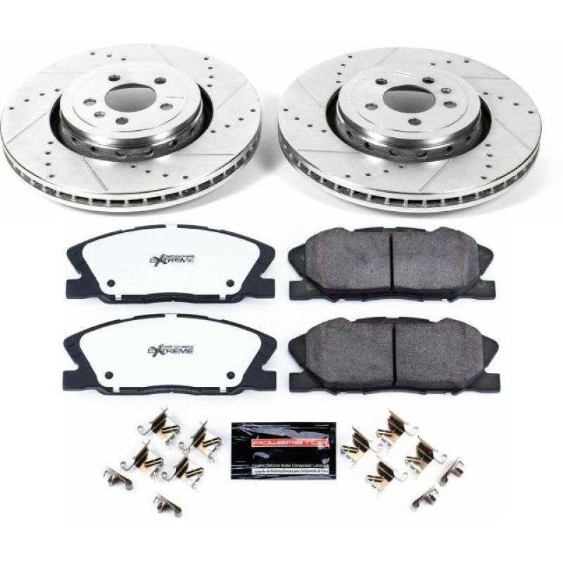 Power Stop 14-20 Dodge Charger Front Z26 Street Warrior Brake Kit(W PURSUIT CALIPERS)