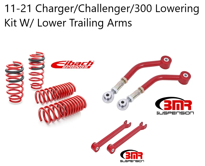 2011-2023 Dodge Charger/Challenger/300  Lowering Package W/ Trailing Arms