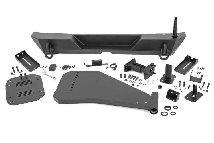 Rough Country Rear Bumper TRAIL | TIRE CARRIER | JEEP WRANGLER JL 4WD (18-23)