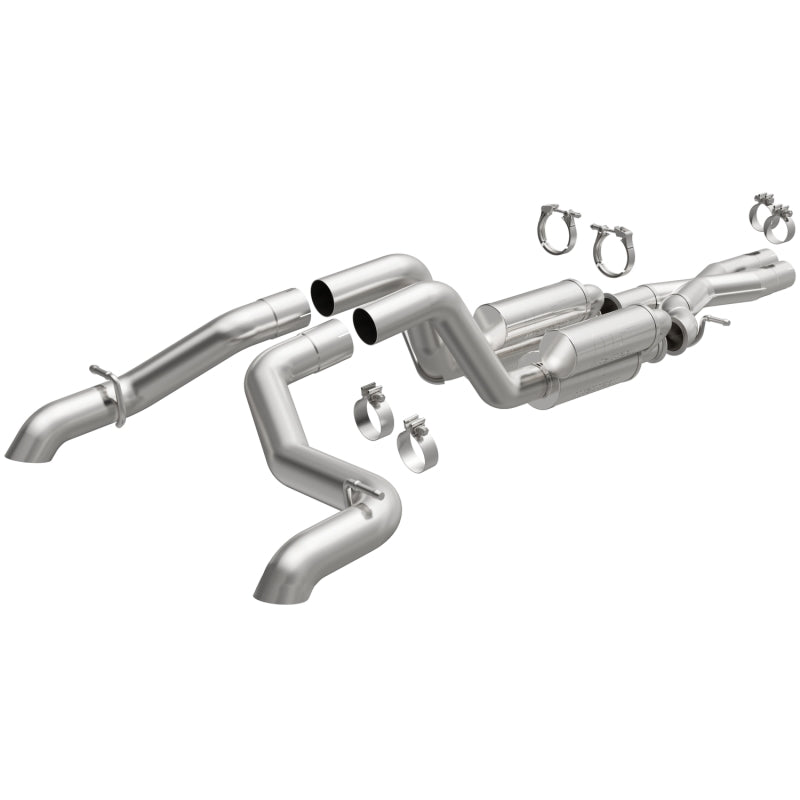 MagnaFlow Cat-Back 2021 & Up Jeep Wrangler 6.4L Rock Crawler Series Dual Exit Stainless Exhaust