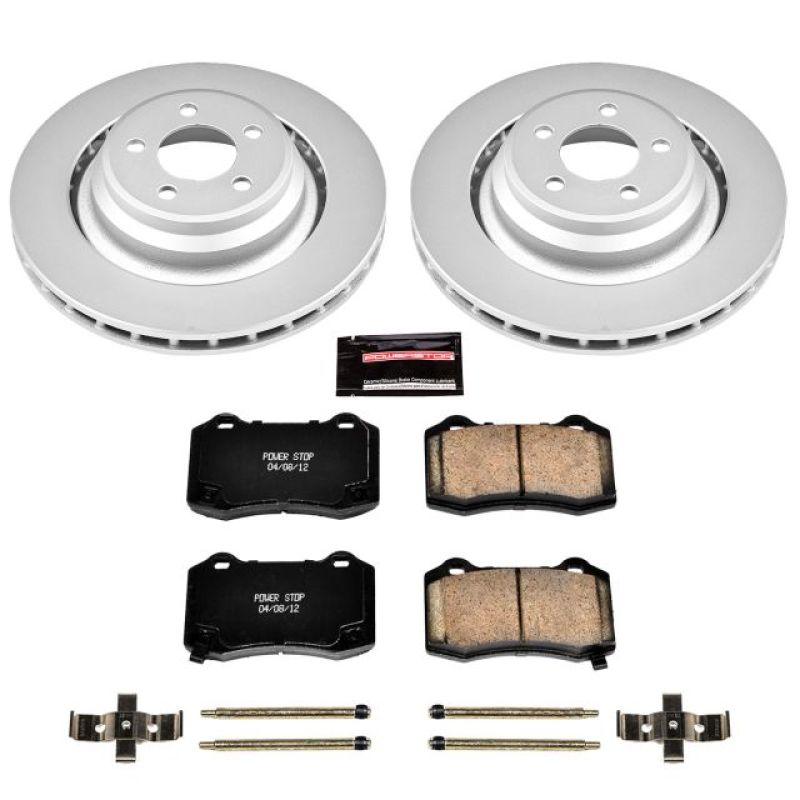 Power Stop 2005-2023 Chrysler 300/Charger/Challenger Rear Z17 Evolution Geomet Coated Brake Kit(4 Piston Brembo)