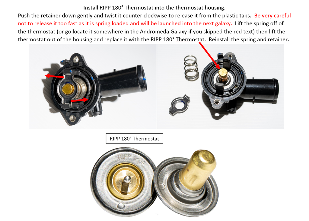 RIPP PENTASTAR 3.6 180 DEG THERMOSTAT