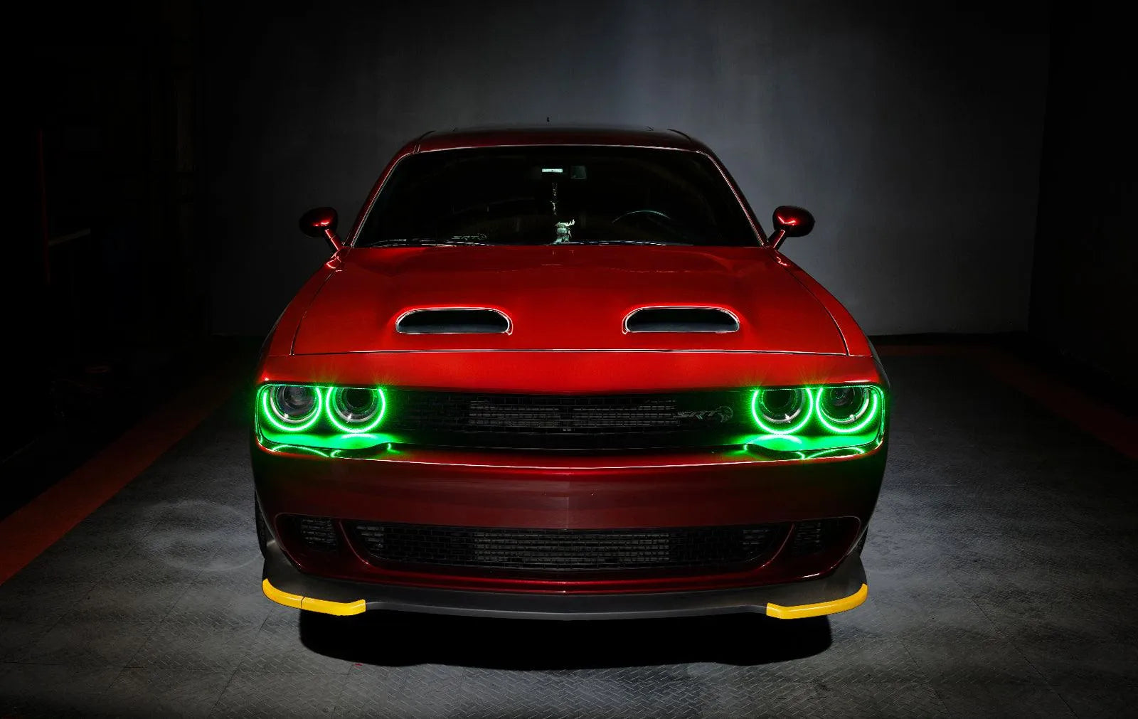 ORACLE Lighting 2015-2023 Dodge Challenger Dynamic ColorSHIFT Headlight Halo Kit - Surface Mount