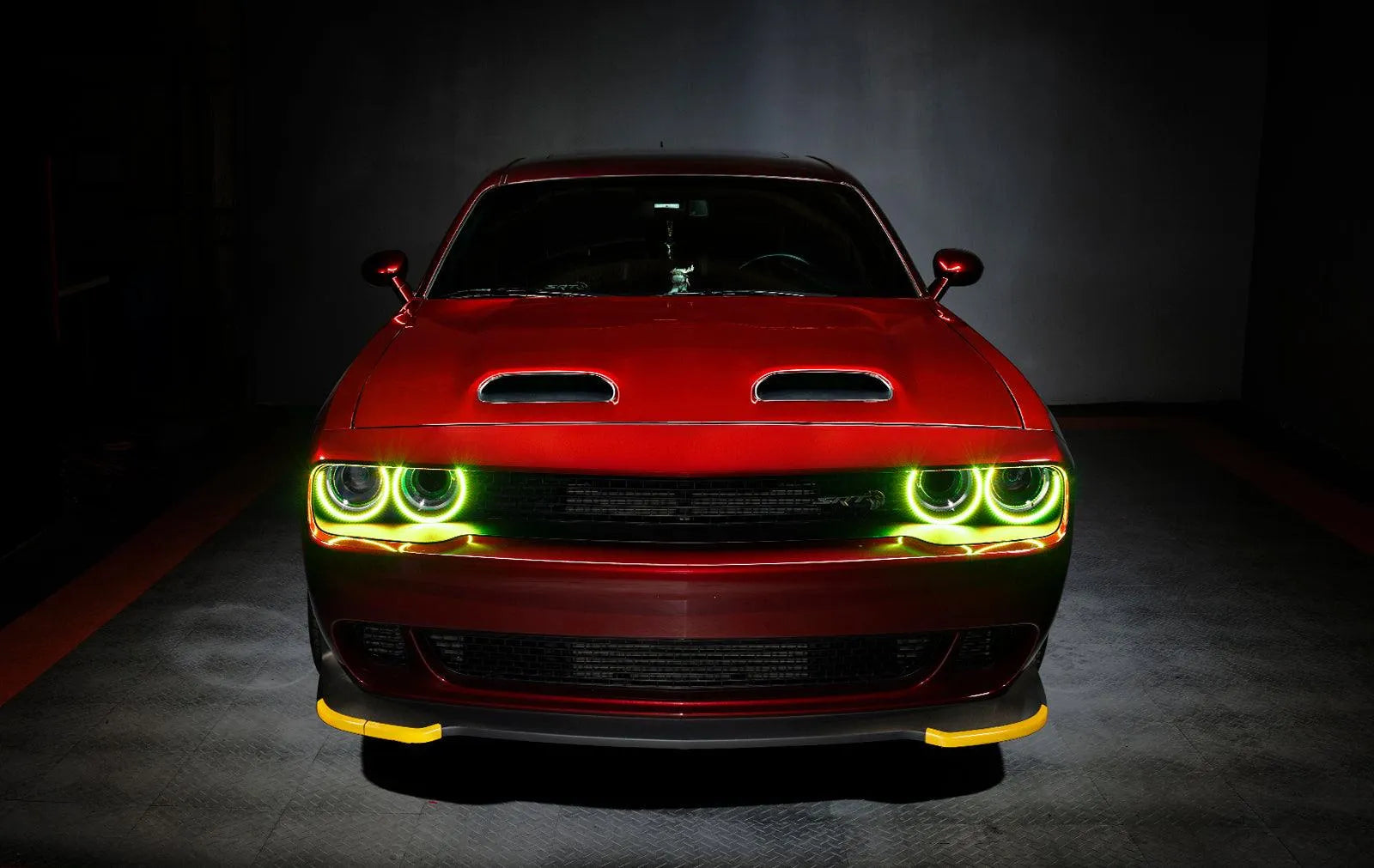 ORACLE Lighting 2015-2023 Dodge Challenger Dynamic ColorSHIFT Headlight Halo Kit - Surface Mount