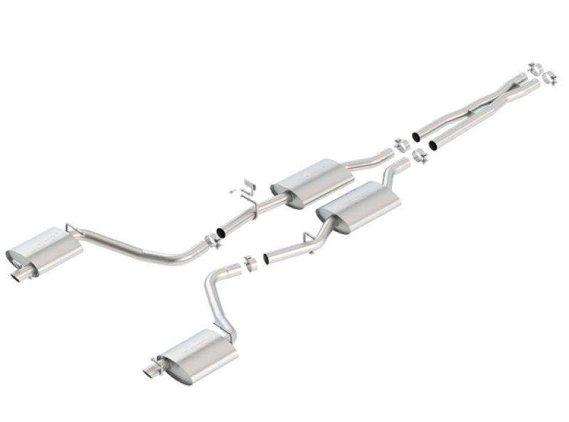 Borla 2015-2023 Dodge Charger 3.6L V6 S-Type Cat Back Exhaust (Uses Factory Valence)