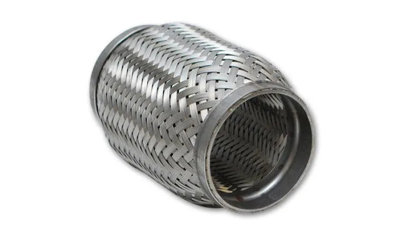 Vibrant SS Flex Coupling with Inner Braid Liner 2.25in inlet/outlet x 4in flex length