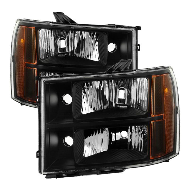 Xtune GMC Sierra 07-13 Crystal Headlights Black