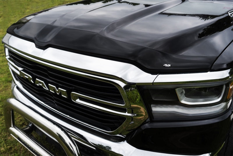 AVS 2019-2021 Dodge RAM 1500 Aeroskin Low Profile Acrylic Hood Shield - Smoke