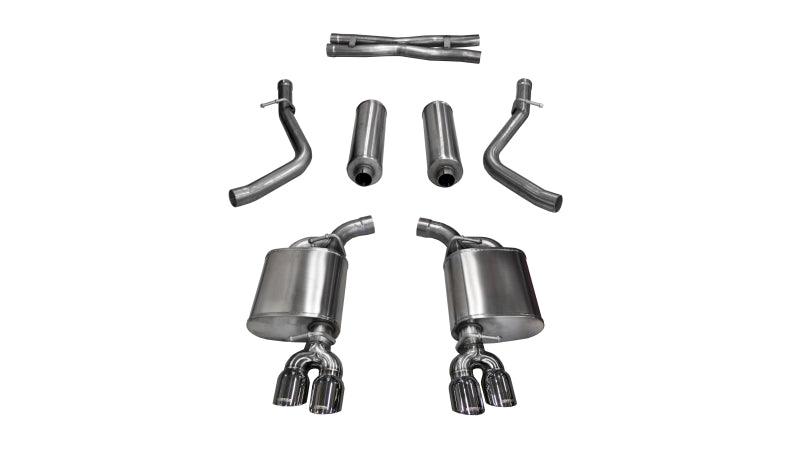 Corsa 15-23 Dodge Challenger Xtreme Cat-Back Dual Rear Exit with Twin 3.5in Polished Pro-Series Tips