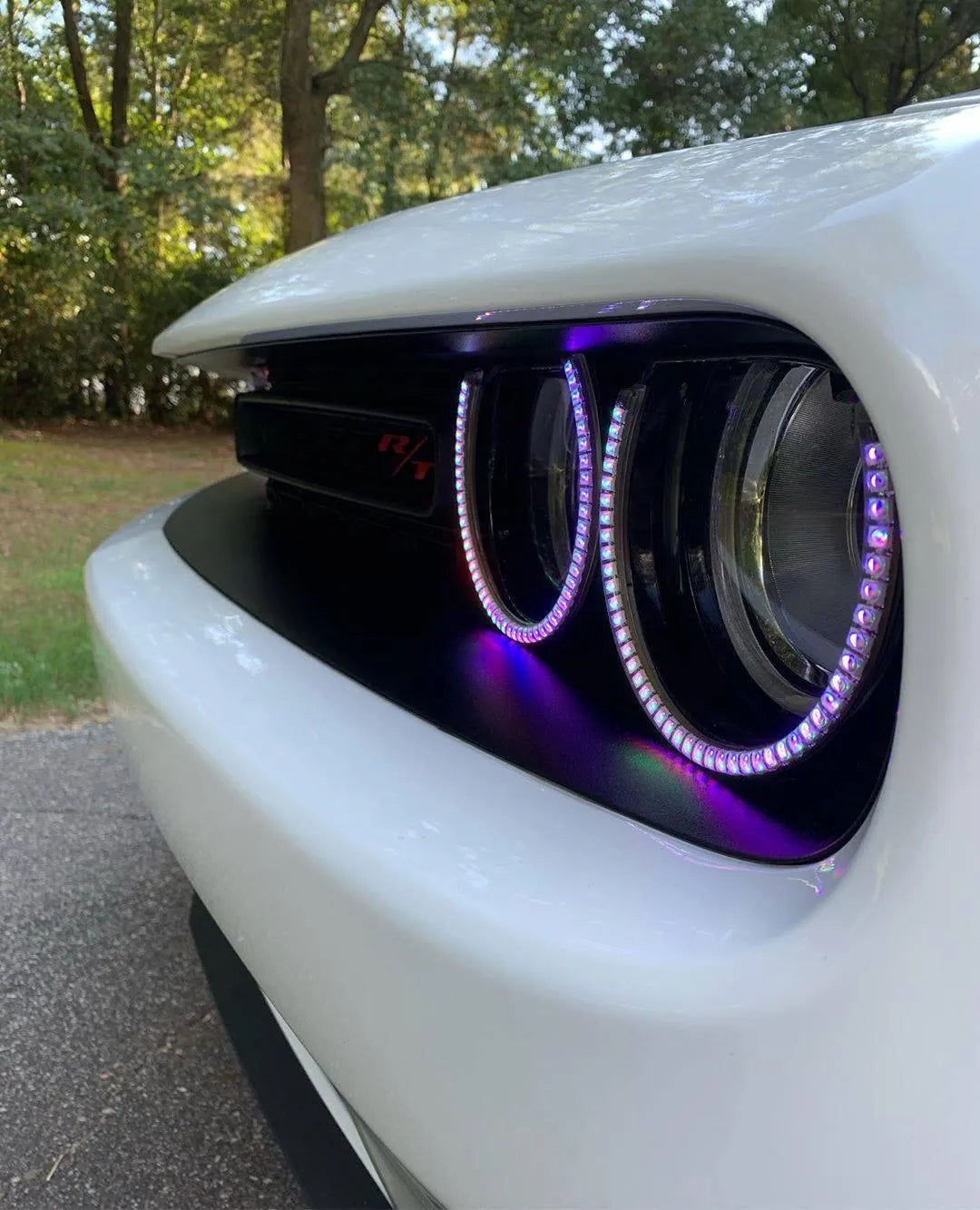 ORACLE Lighting 2015-2023 Dodge Challenger Dynamic ColorSHIFT Headlight Halo Kit - Surface Mount