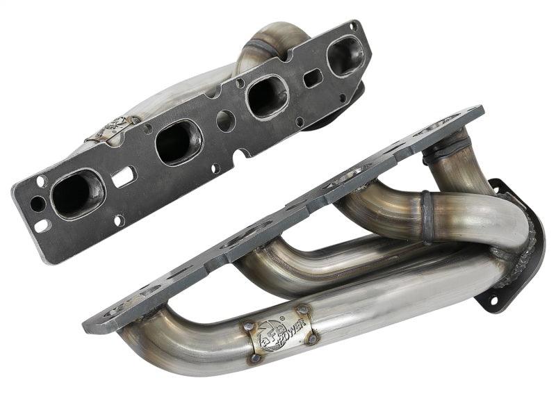 aFe Power Twisted Steel 304SS Shorty Header 09-23 Dodge Challenger / Charger V8-5.7L