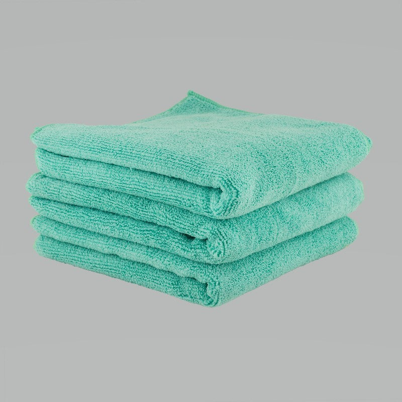 Chemical Guys Workhorse Professional Microfiber Towel (Exterior)- 24in x 16in - Green - 3 Pack (P16)