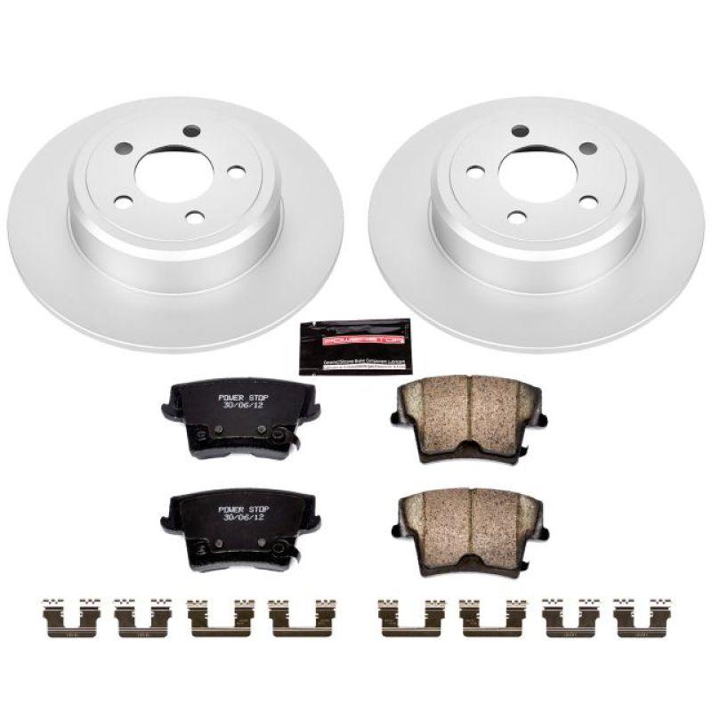 Power Stop 2005-2023 Chrysler 300/Charger/Challenger Rear Z17 Evolution Geomet Coated Brake Kit (For vehicles with 1 Piston Front)