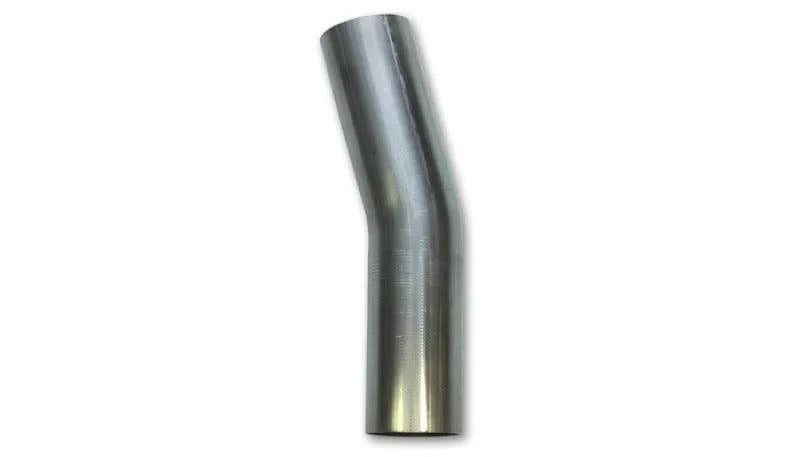 Vibrant 1.25in OD T304 SS 15 Deg Mandrel Bend 4in Leg Length (2in Centerline Radius)