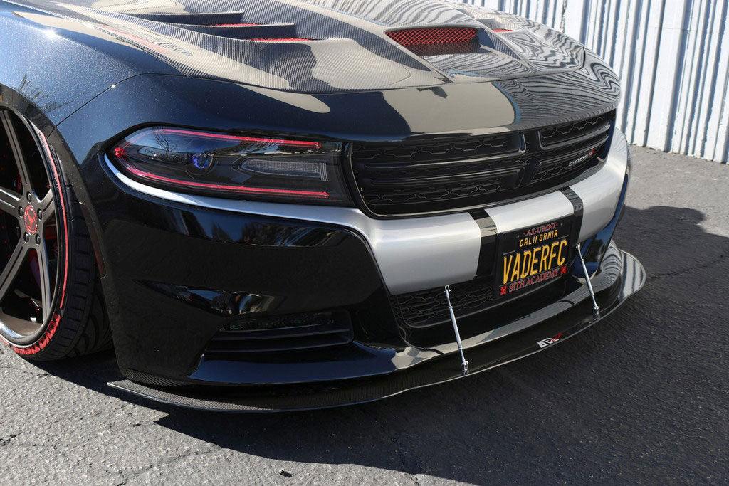 APR DODGE CHARGER FRONT  SPLITTER RT, SXT (NON SRT8); 2015-2017