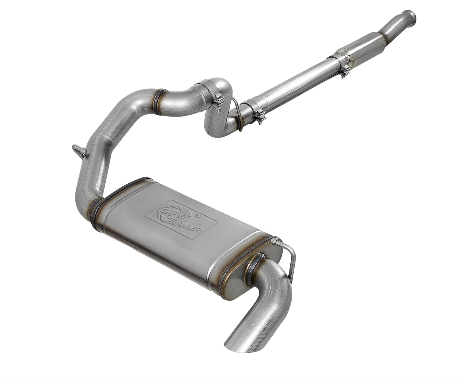 aFe Power MACH Force-Xp Hi-Tuck 3" 409 Stainless Steel Cat-Back Exhaust System Jeep JL I4-2.0L (t) (2/4 Door)