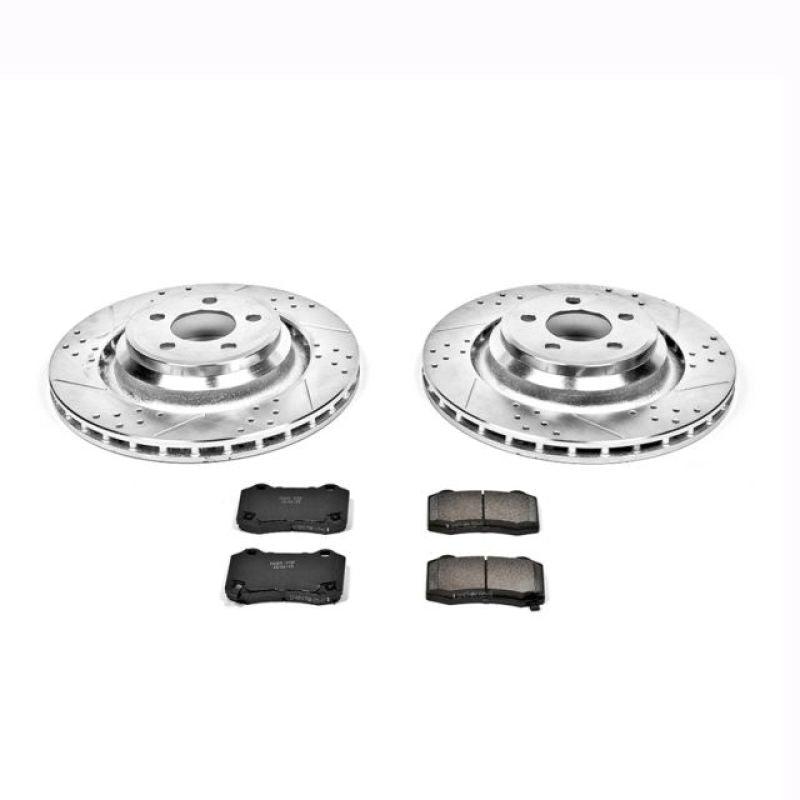 Power Stop 2005-2023 Dodge 300/Charger/Challenger Rear Z23 Evolution Sport Brake Kit(W 4 Piston)