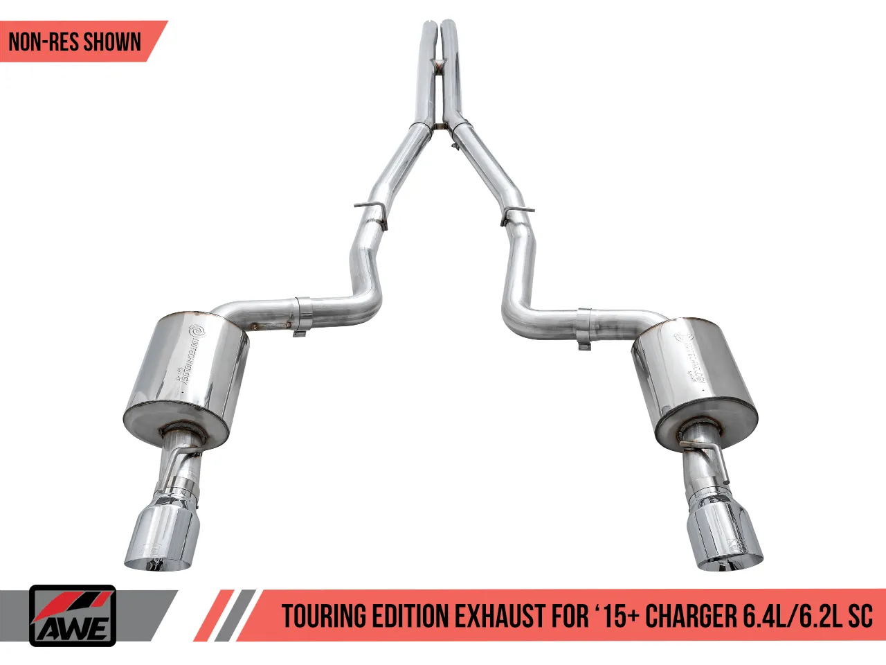 AWE Exhaust Suite for the 15+ Dodge Charger 6.4 / 6.2 SC