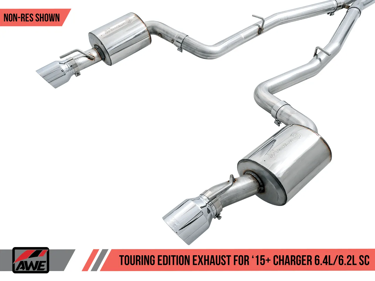 AWE Exhaust Suite for the 15+ Dodge Charger 6.4 / 6.2 SC