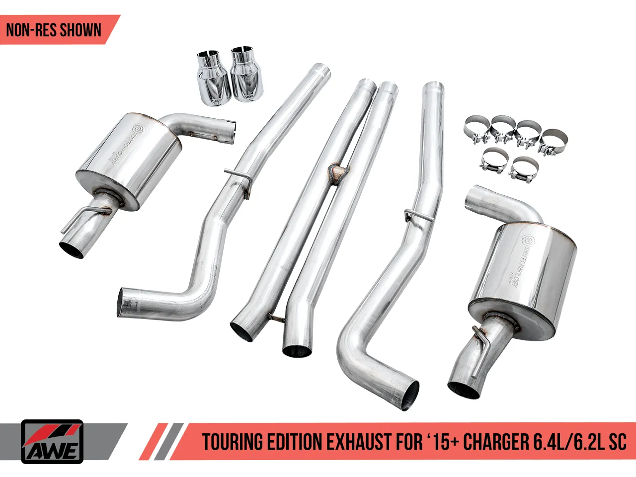 AWE Exhaust Suite for the 15+ Dodge Charger 6.4 / 6.2 SC