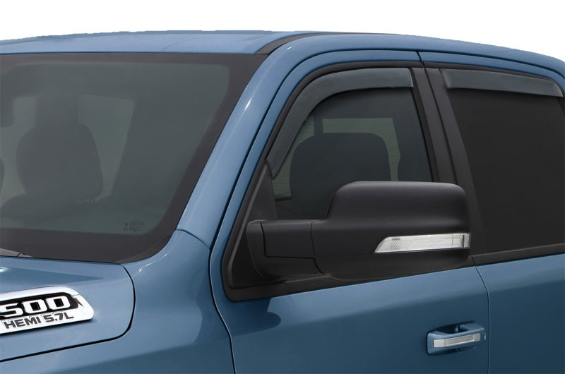 AVS 2019-2023 Ram Quad Cab Ventvisor In-Channel Front & Rear Window Deflectors 4pc - Smoke