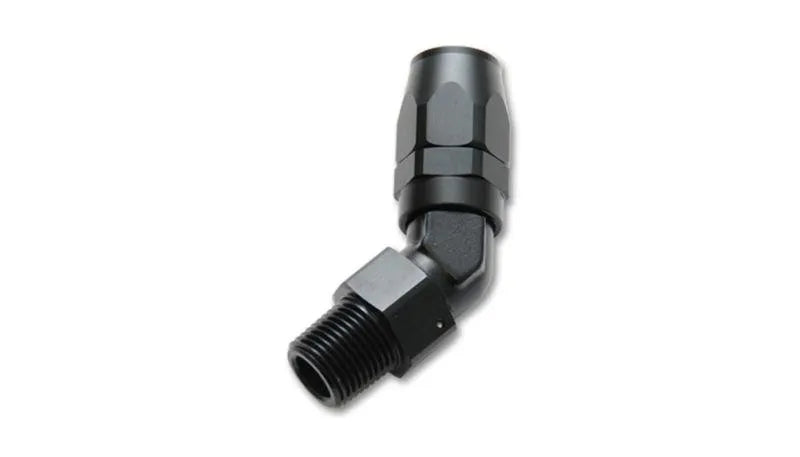 Vibrant -6AN Male NPT 45Degree Hose End Fitting - 1/8 NPT