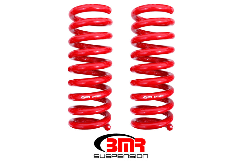 BMR 2008-2023  Dodge Challenger / Charger Rear Lowering Springs 1.25in Drop Performance Version - Red