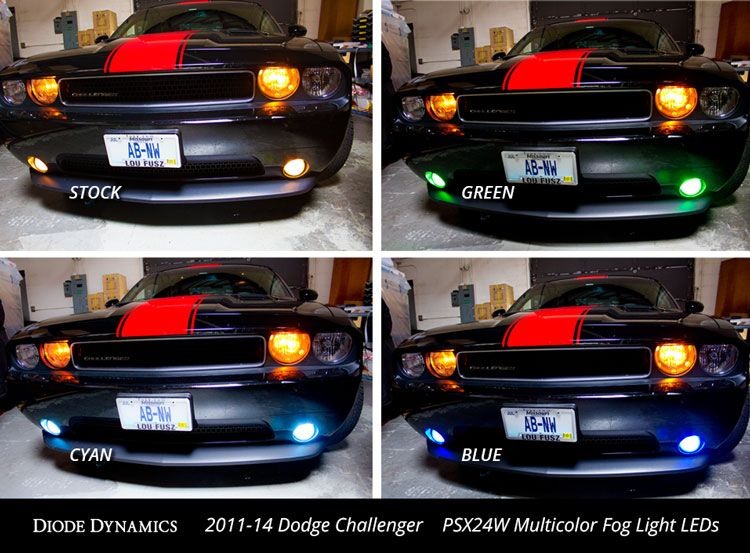 Diode Dynamics Multicolor Fog Light LEDs for 2011-2014 Dodge Challenger