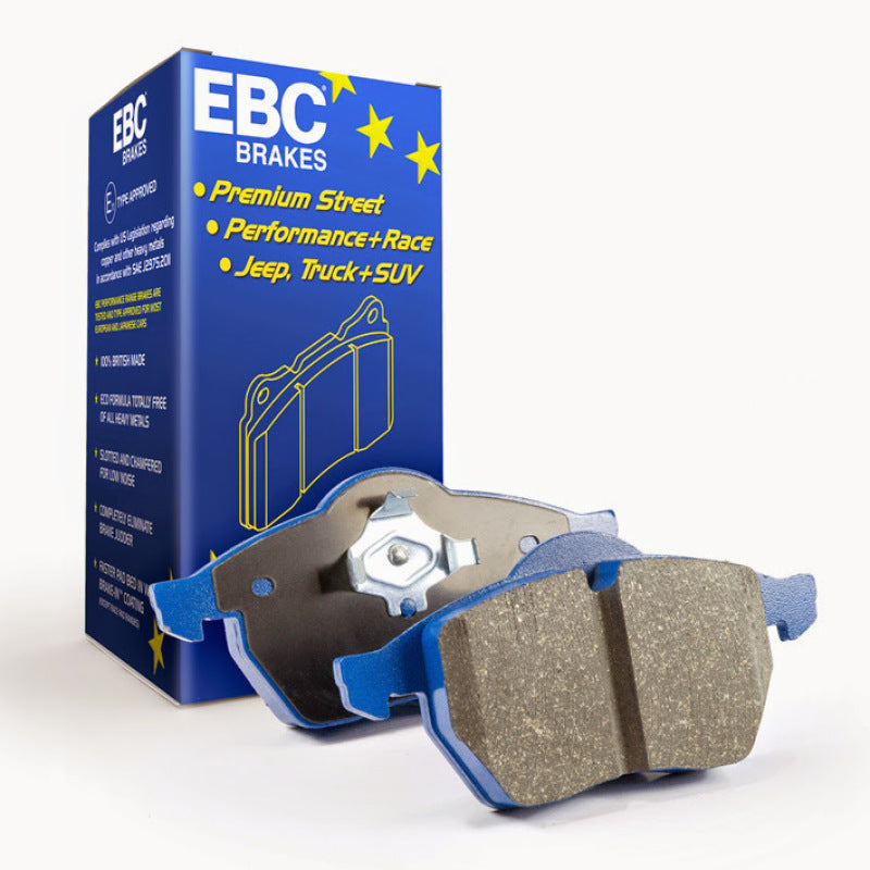EBC "Blue Stuff" Track Front Brake Pads 16-23 Dodge Charger/Challenger Hellcat/Scatpack  w/ 6 Piston