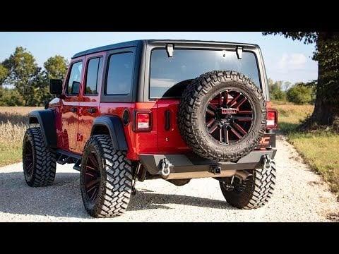 Rough Country Rear Bumper TRAIL | TIRE CARRIER | JEEP WRANGLER JL 4WD (18-23)