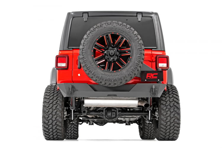 Rough Country Rear Bumper TRAIL | TIRE CARRIER | JEEP WRANGLER JL 4WD (18-23)