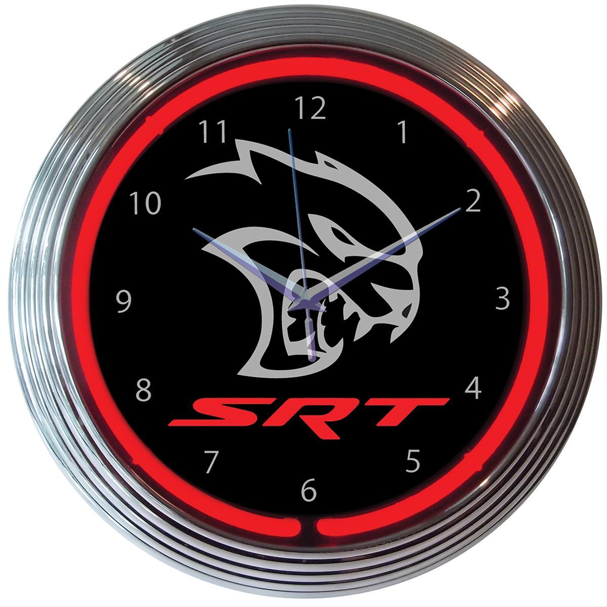 Dodge SRT Hellcat Neon Clock