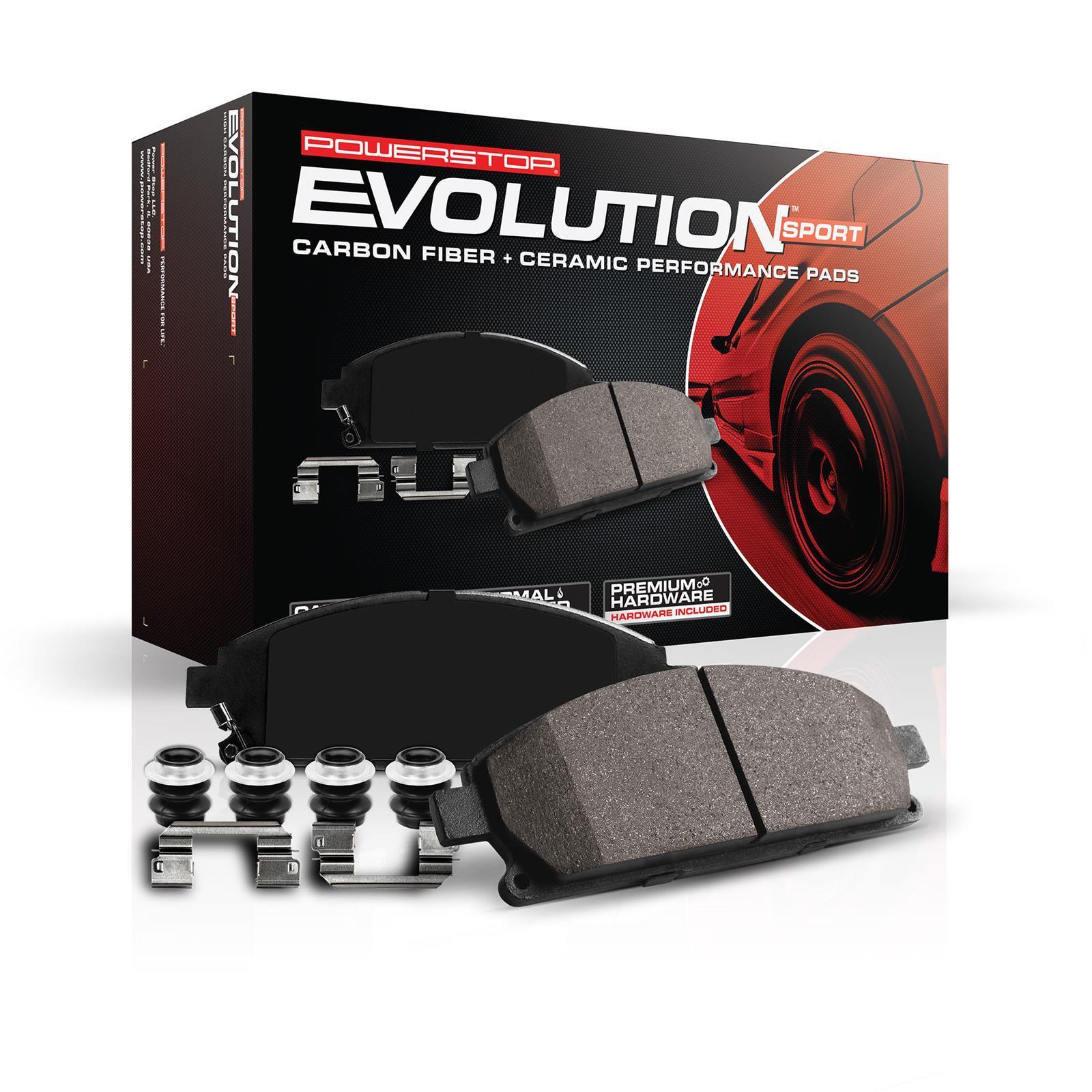 Power Stop Z23 Evolution Front& Rear Carbon-Fiber Ceramic Brake Pads 2012-2017 Jeep Grand Cherokee SRT