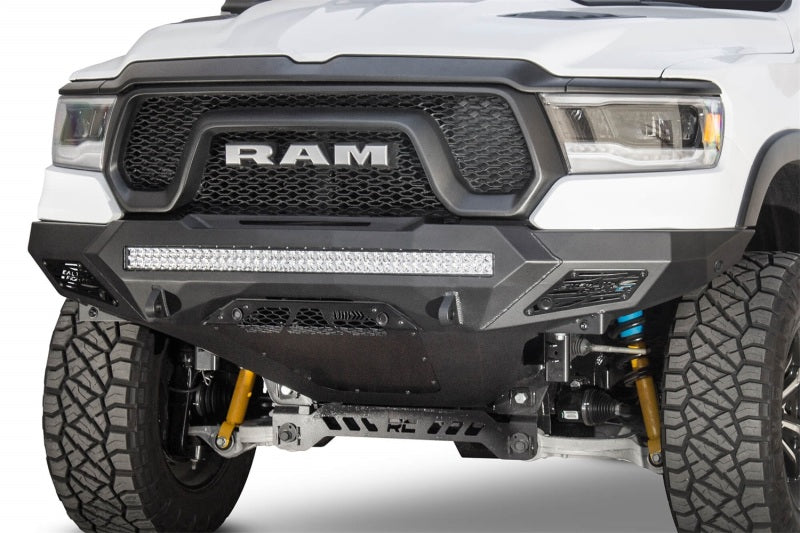 Addictive Desert Designs 2019-2021 Ram Rebel 1500 Stealth Fighter Front Bumper w/Parking Sensor Cutouts